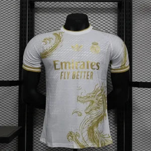 Real Madrid White Golden Dragon 24/25 T-shirt