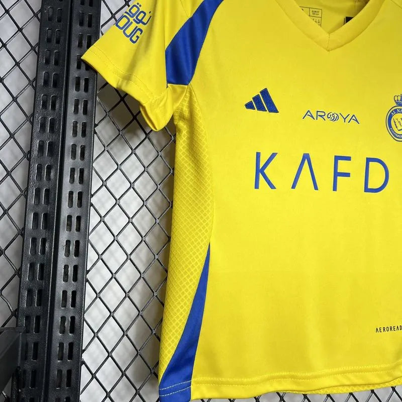 Kids Al Nassr Home Kit Jersey+Shorts 2024/25