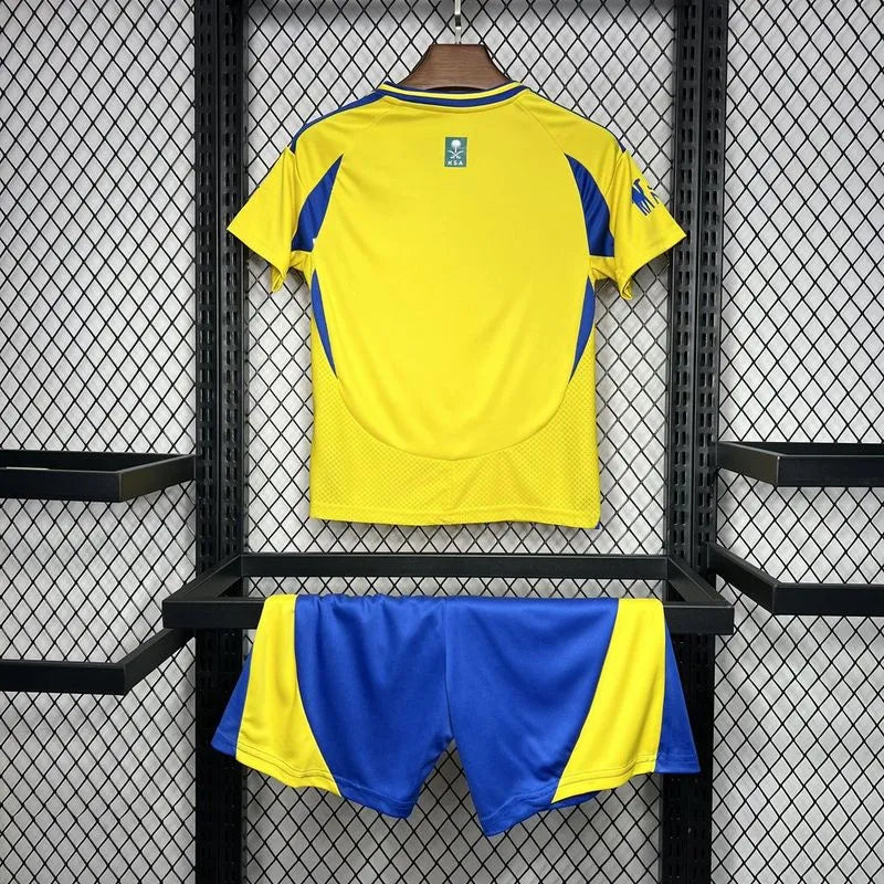 Kids Al Nassr Home Kit Jersey+Shorts 2024/25