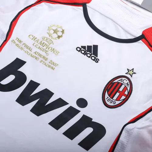 AC Milan Ronaldo #99 Kakà #22 Maldini #3 Pirlo #21 UCL Final Retro Jersey Away Replica 200607