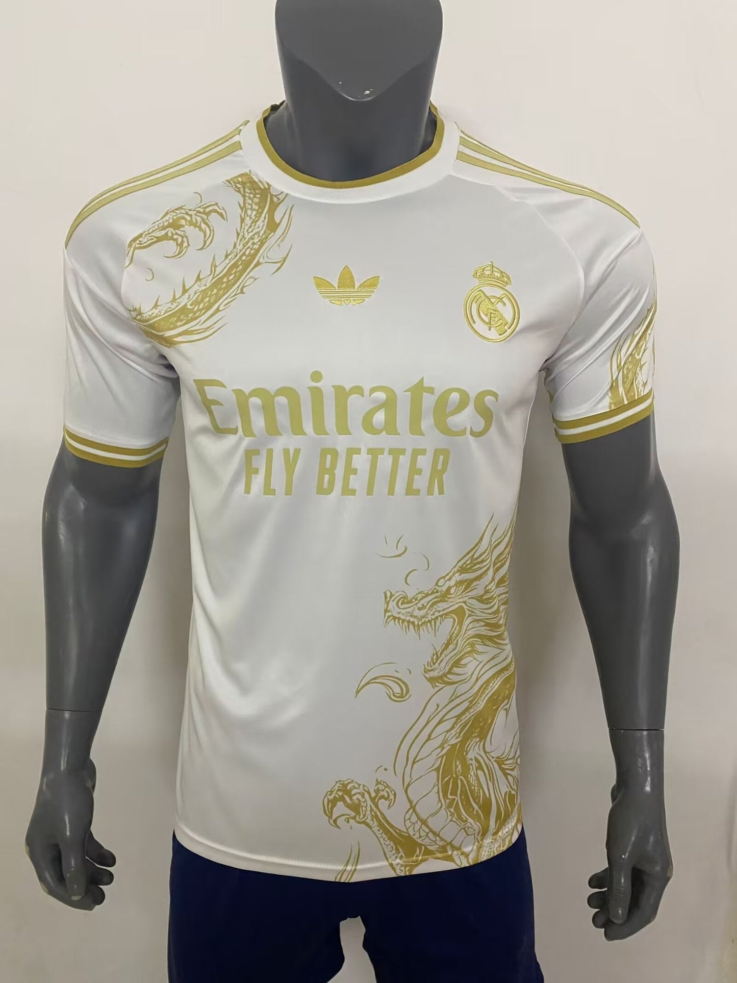 Real Madrid White Golden Dragon 24/25 T-shirt