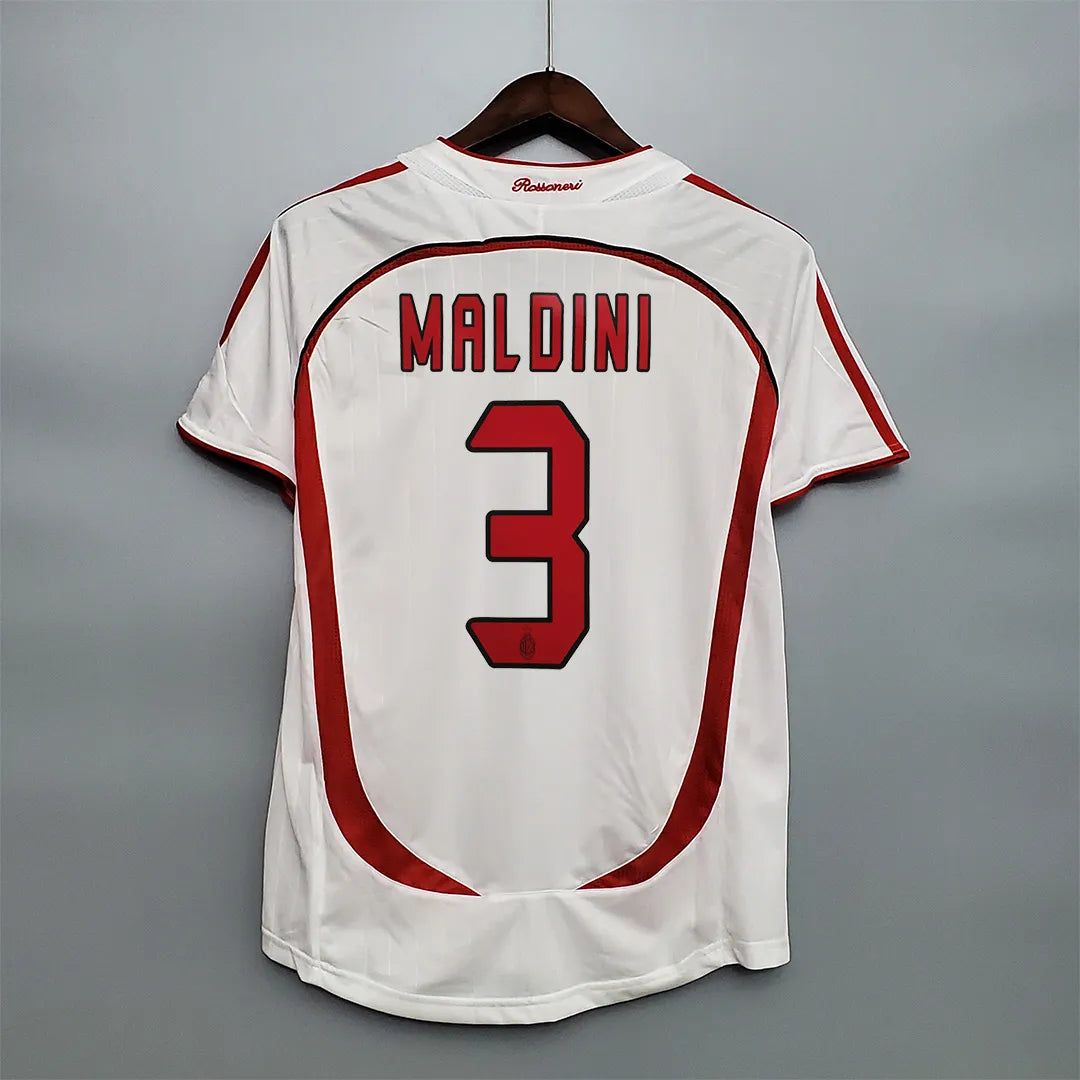 AC Milan Ronaldo #99 Kakà #22 Maldini #3 Pirlo #21 UCL Final Retro Jersey Away Replica 200607