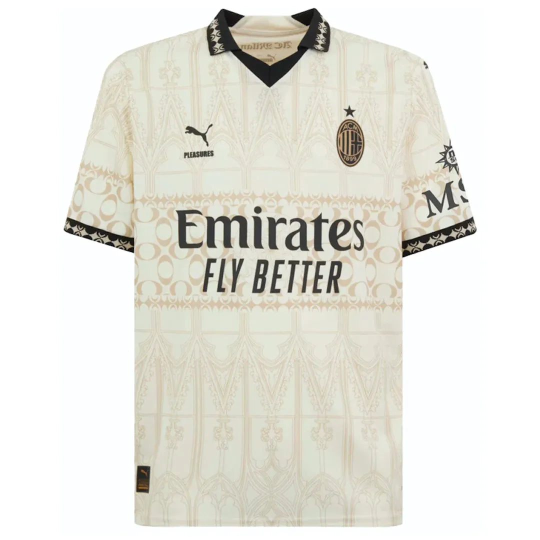 AC Milan x Pleasures Fourth Jersey Beige Shirt 202324