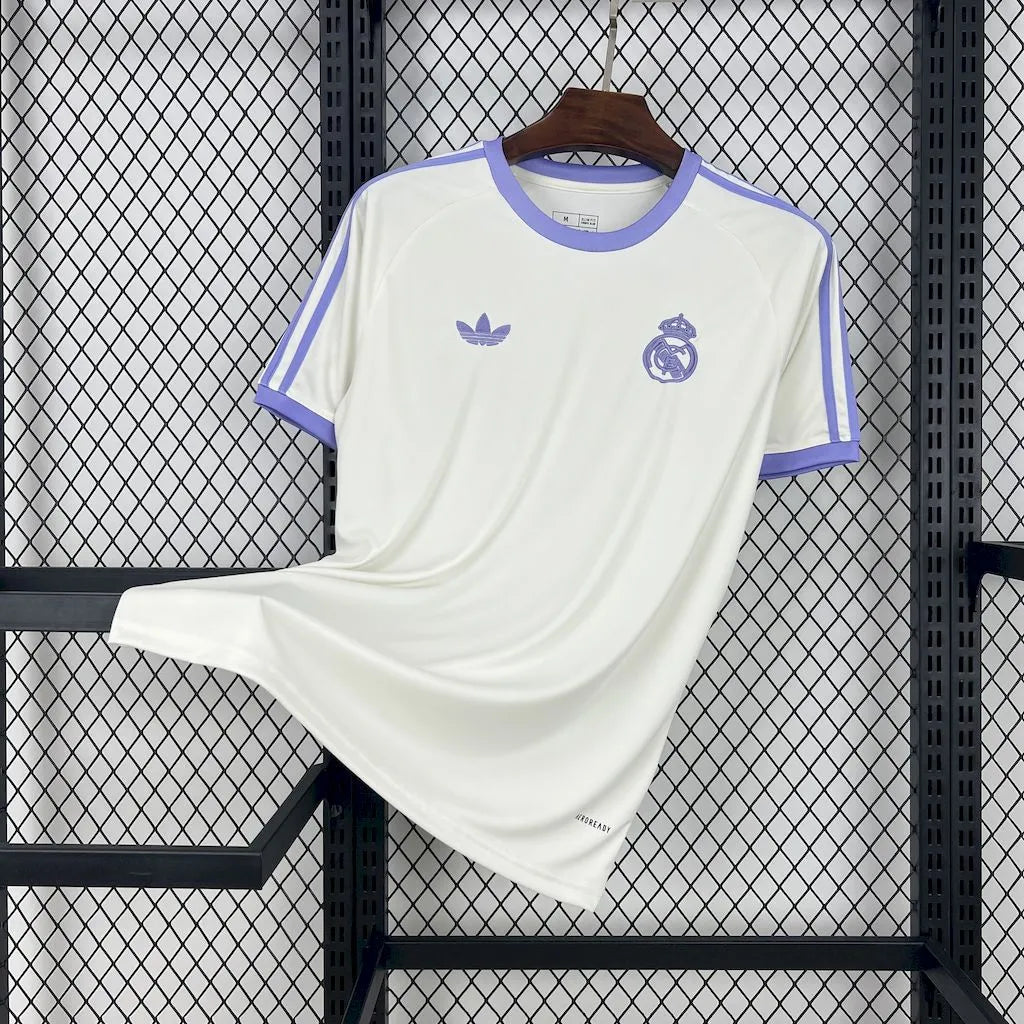 Real Madrid off white cotton T-shirt 24/25