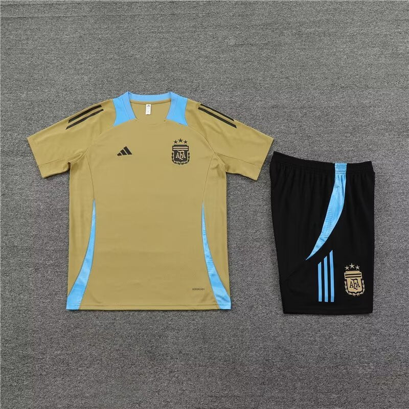 kids kit Argentina Gold Short Sleeves  24/25