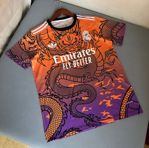 Real Madrid Dragon Pattern Orange Purple 24/25