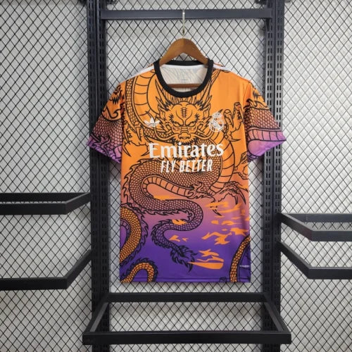 Real Madrid Dragon Pattern Orange Purple 24/25